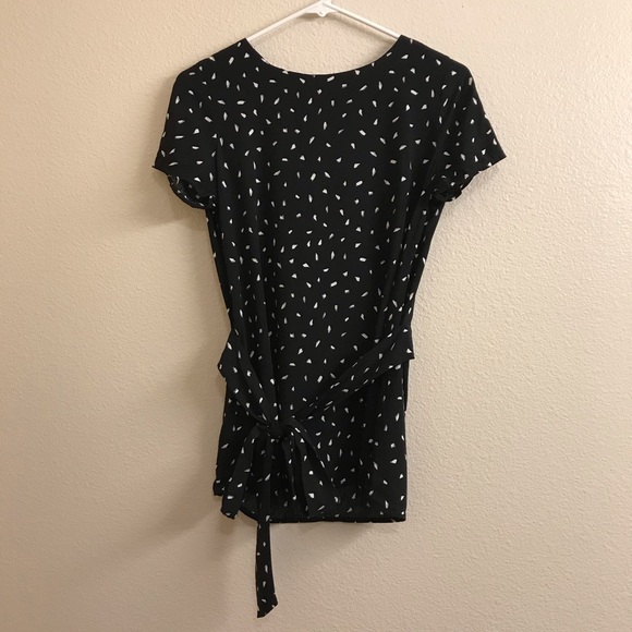 Final Touch Printed Rayon Self Tie Waist Blouse - Picture 4 of 10